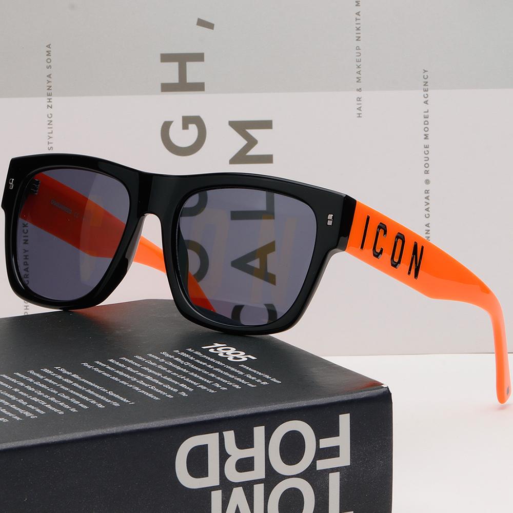 Dsquared2 Black Oversized Acetate Square Sunglasses ICON0004S 8LZ7Y
