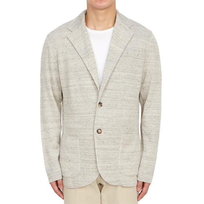 LARDINI Men’s Knit Cardigan Jacket Navy