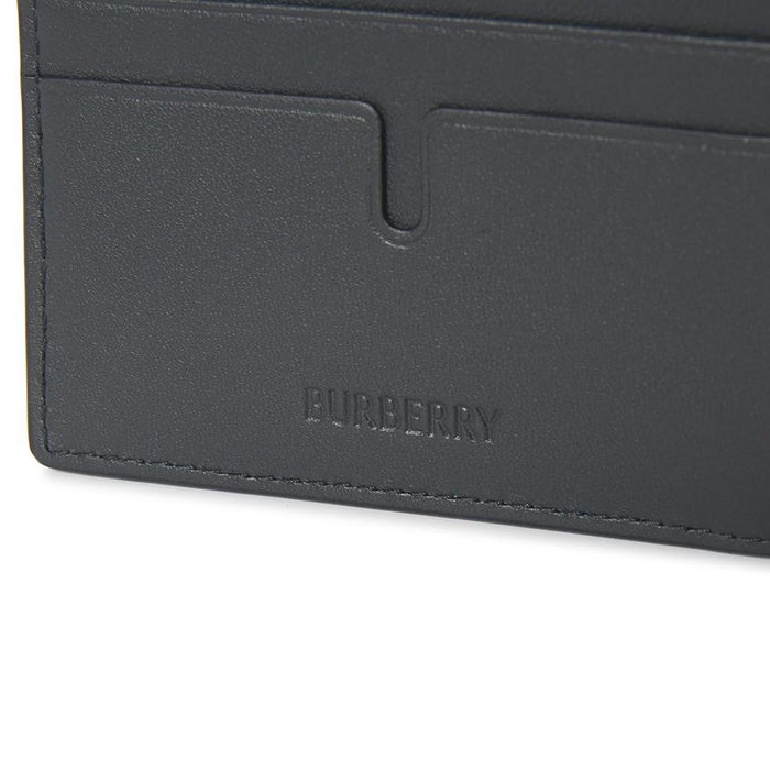 BURBERRY Check Leather Men’s Bifold Wallet 8118838