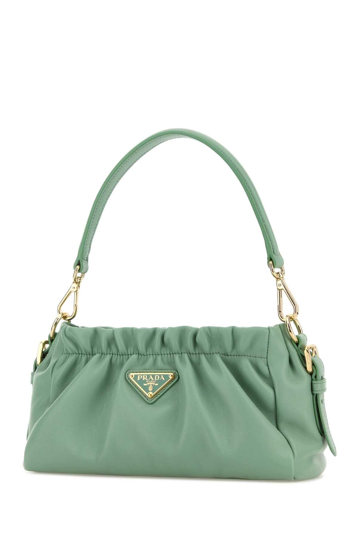 PRADA Black Leather Shoulder Bag
