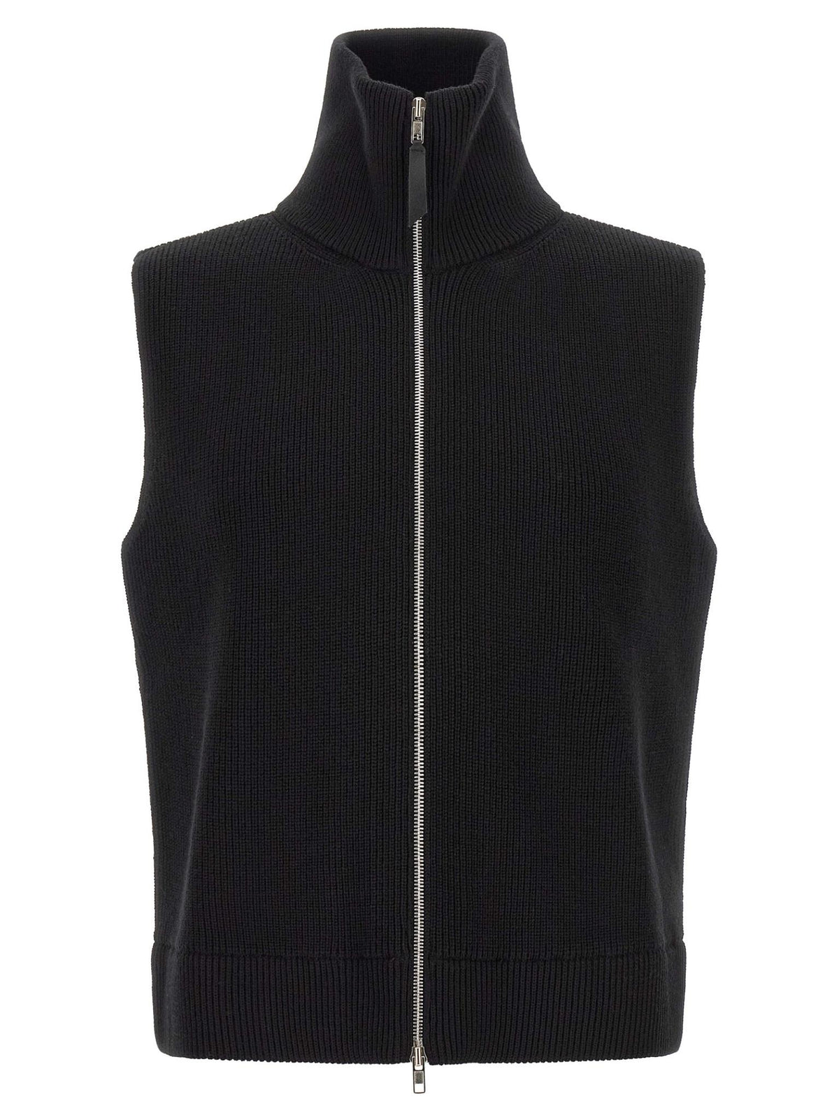 Maison Margiela Black Wool Blend Vest