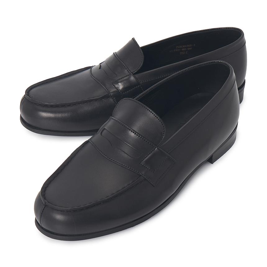 J.M. WESTON 180 Light E-Width Men's Loafers 1141FRY1809W E BLACK