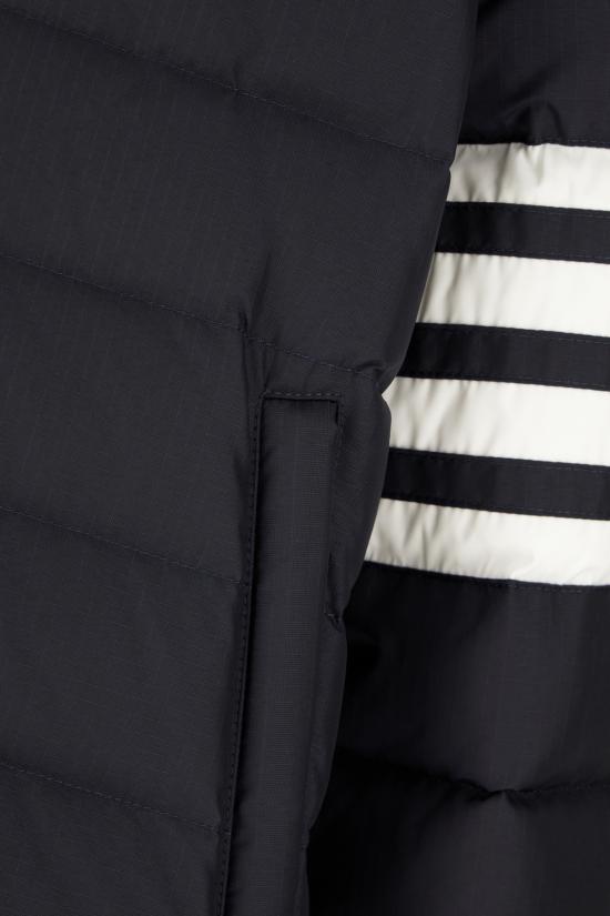 THOM BROWNE Shiny Ripstop Lightweight Down 4-Bar Jacke MJD136X F1095 415 NAVY DO