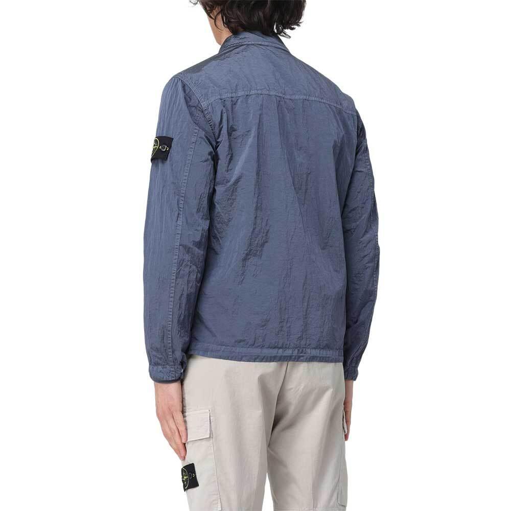 STONE ISLAND Econyl Overshirt Jacket Avio Blue Men’s Jacket