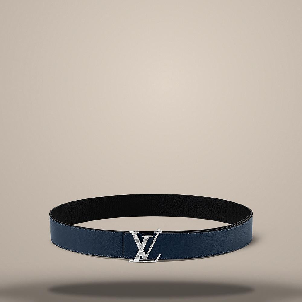 Louis Vuitton Damier 40mm Reversible Belt Midnight Navy/Black M8361