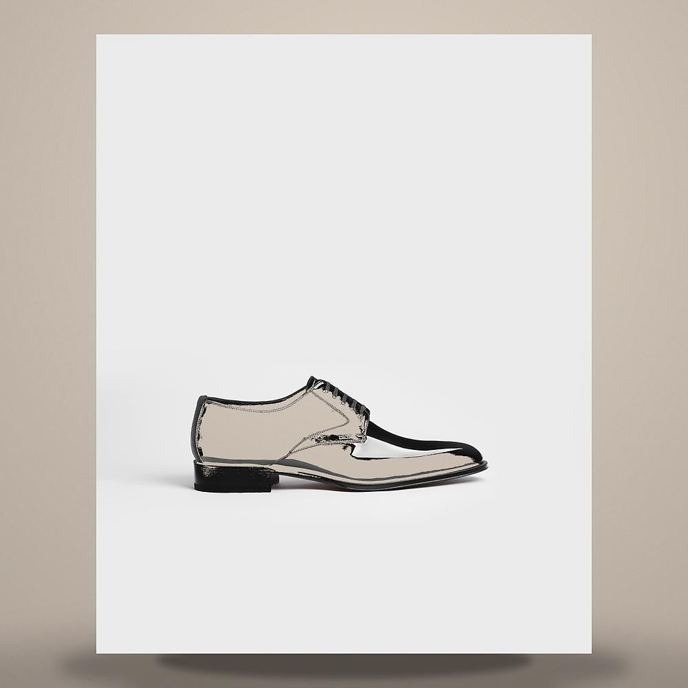DIOR Black Patent Calfskin Timeless Derby Shoes Loafers