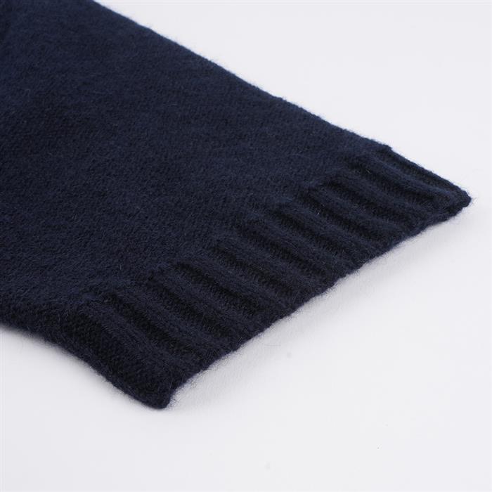 Miu Miu Lace Cashmere Polo T-Shirt Black