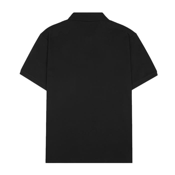 Moncler Logo Patch Polo Shirt Black Men’s Cotton