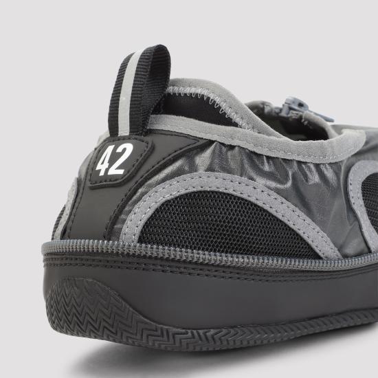 BALENCIAGA Pocket Gradient Sneakers Black White Leather Men’s