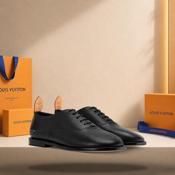 Louis Vuitton LV Jazz Richelieu Black Leather Loafers