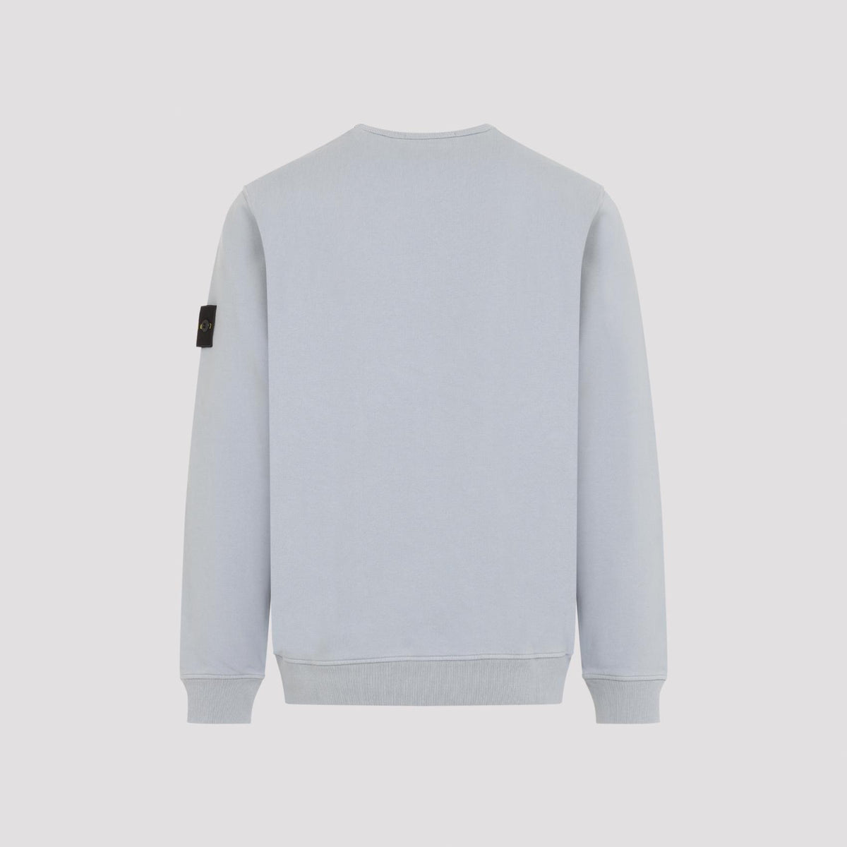 STONE ISLAND Black Cotton Logo Sweatshirt for Men