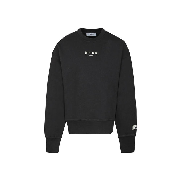 MSGM Black Logo Sweatshirt Women’s Kids 24FW