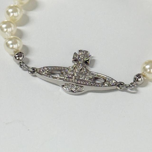 Vivienne Westwood Mini Bas Relief Bracelet Silver-Tone Adjustable