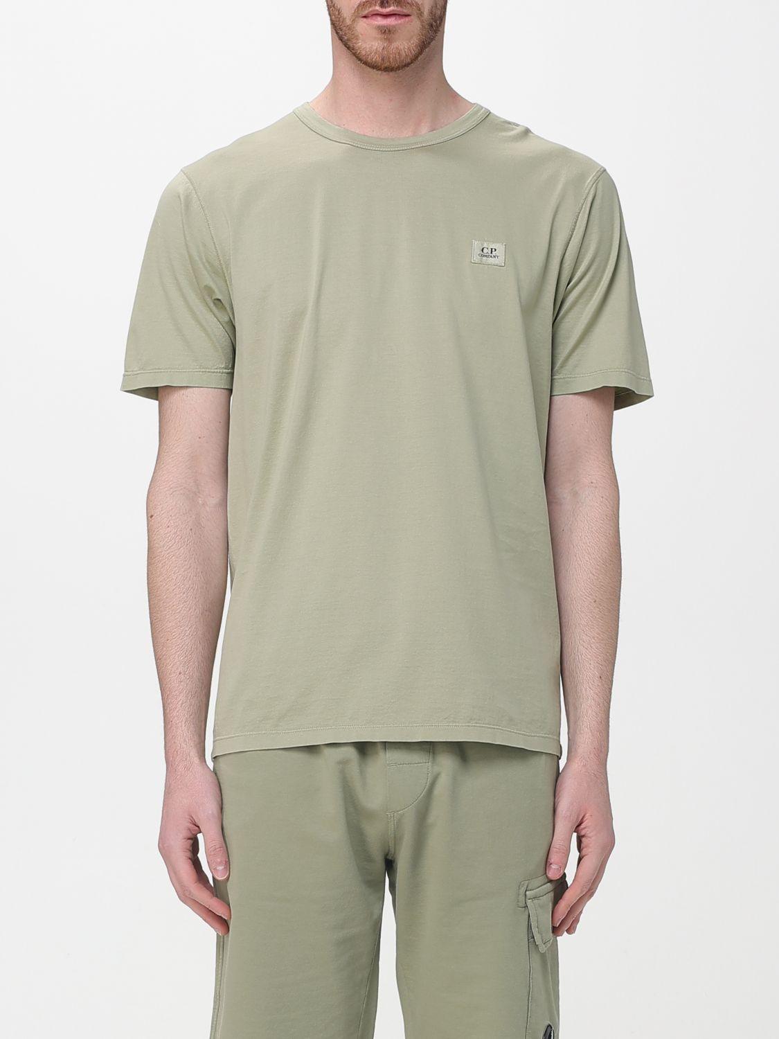 CP Company Short Sleeve Cotton T-Shirt Green Men’s Top