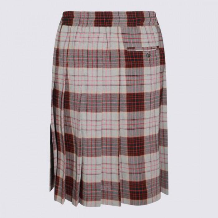 Vivienne Westwood Kilt Plaid Midi Skirt