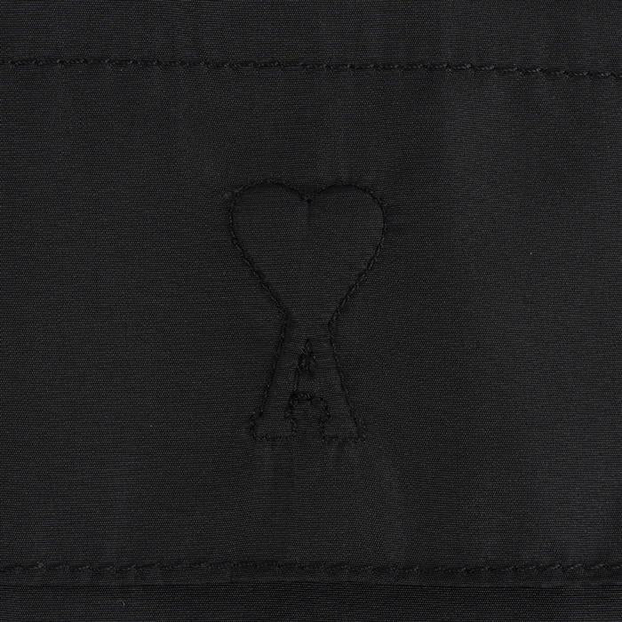 AMI Heart Logo Windbreaker Jacket Black