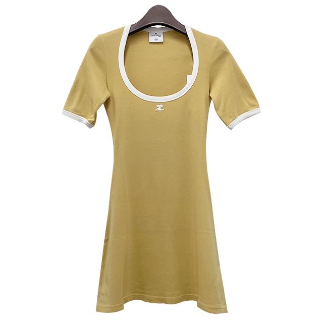 courreges Logo Cutout Mini Dress 124JRO358JS0070 B105