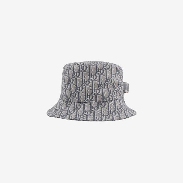 DIOR Oblique Jacquard Gray Men’s Bucket Hat 293C906G5763 888
