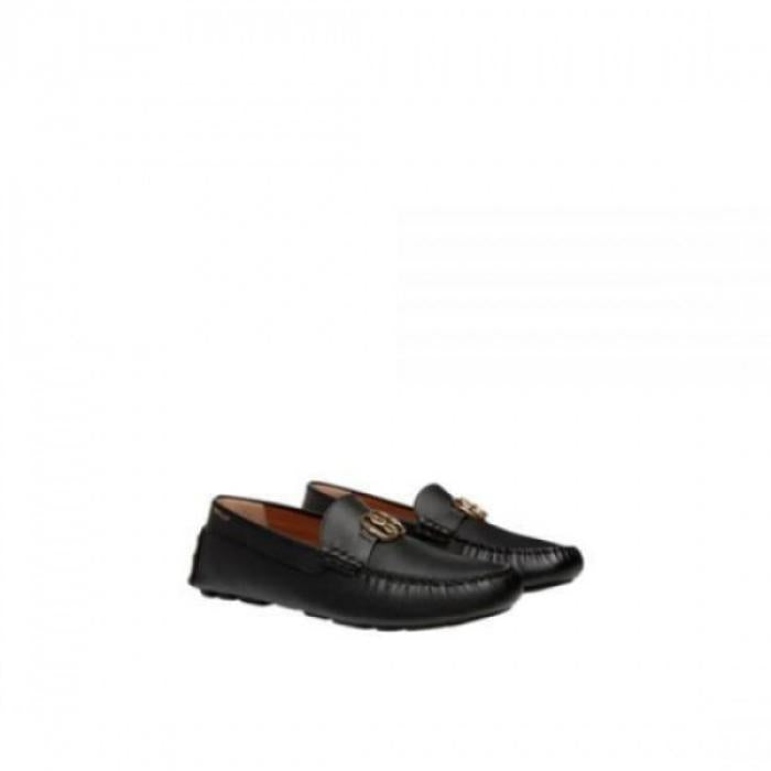 BALLY KINSLEY Leather Loafers Black WD051 DVT013 I982