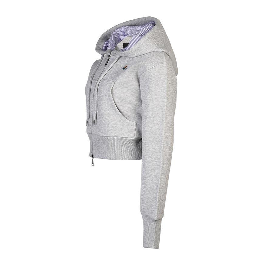 Vivienne Westwood Womens Leo Zip Hoodie Oatmeal