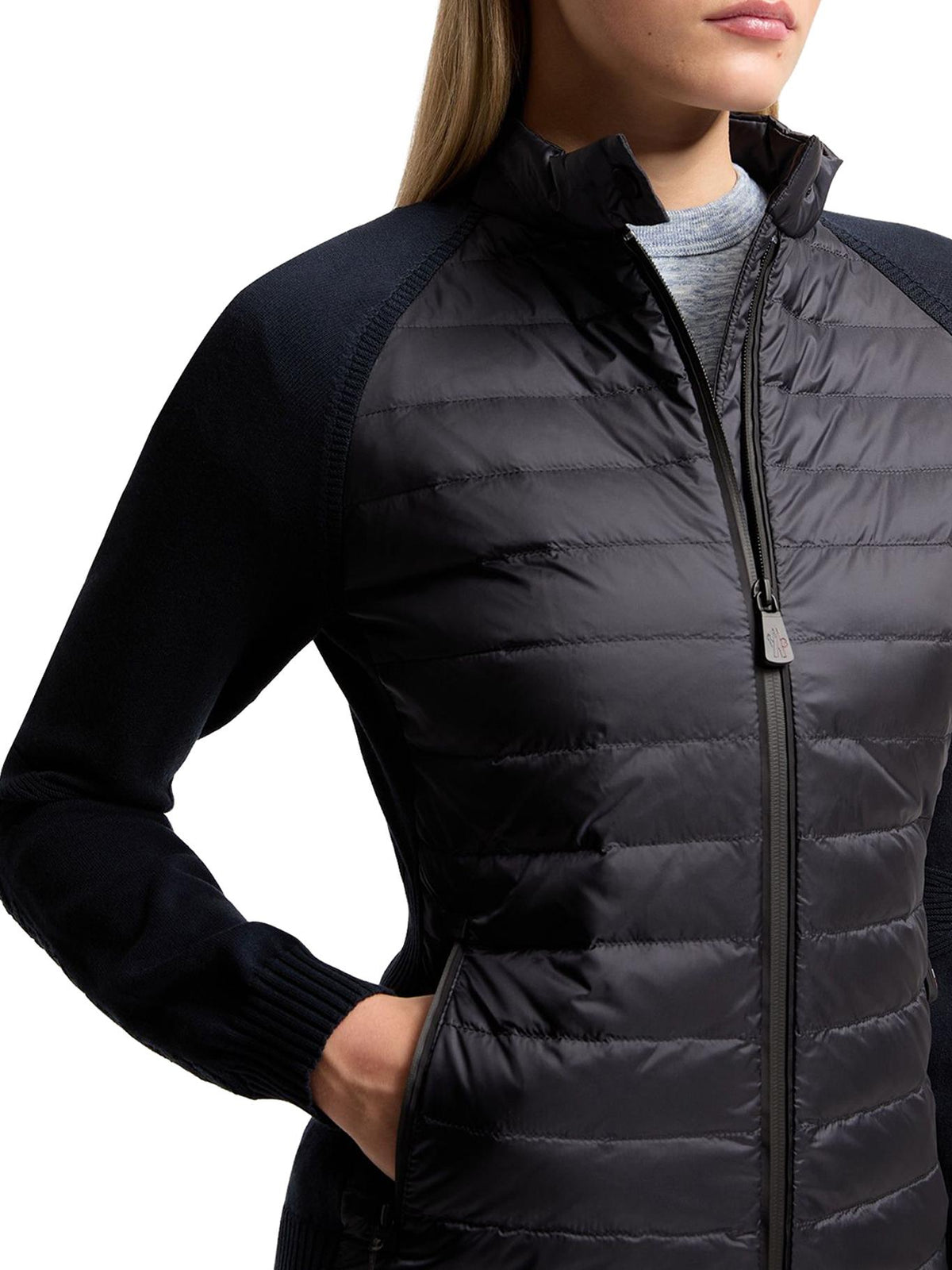 Moncler Navy Knit Cardigan