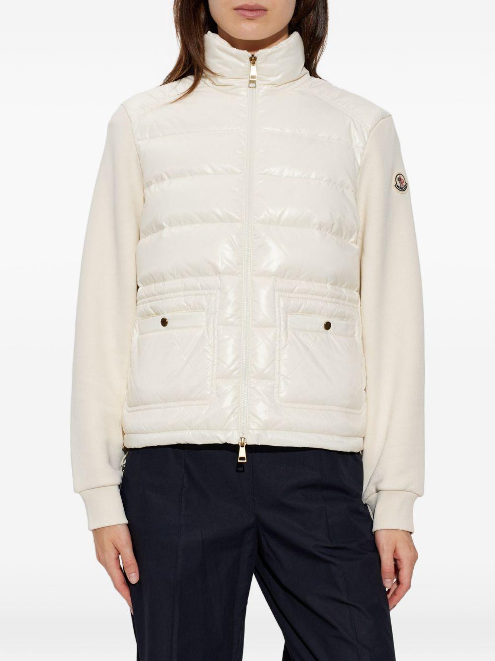Moncler White Down Puffer Jacket for Women