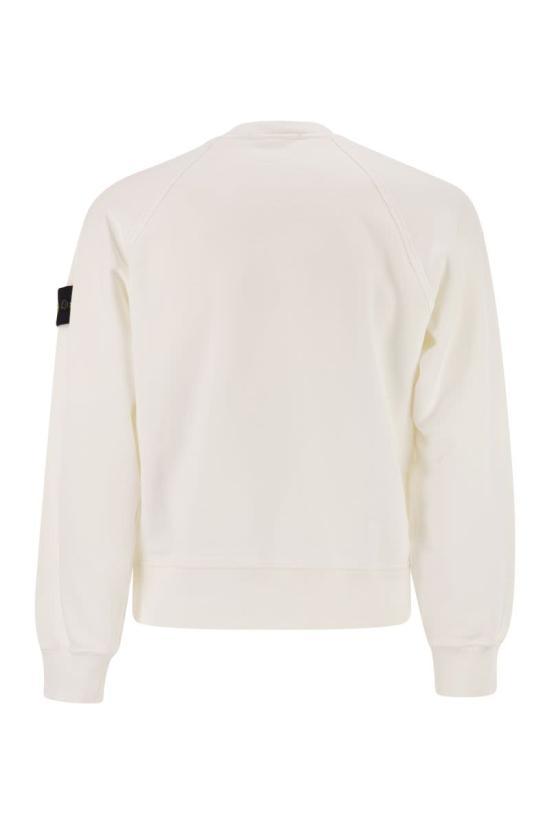 STONE ISLAND White Long Sleeve Sweatshirt K2S156100022 S0A20 V0001