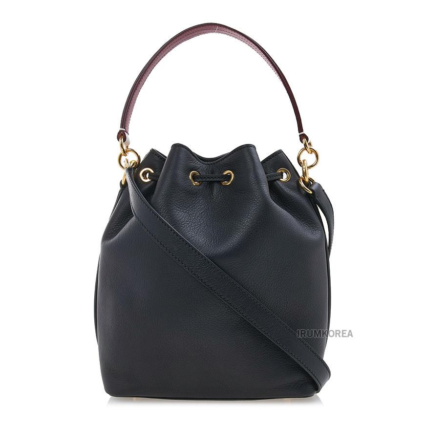 BALLY Womens Black Leather Code Bucket Shoulder Bag WAU01 FVT607 U901O