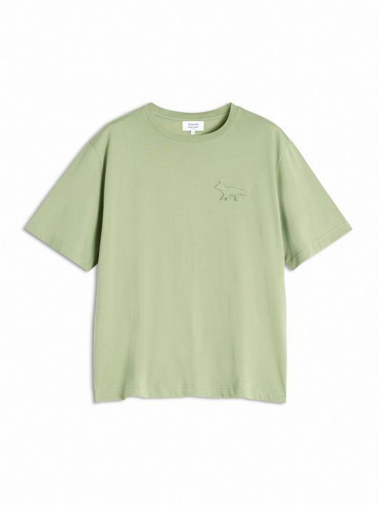 Maison Kitsune Embossed Profile Fox Oversized T-Shirt OM00116 KJ7016 0077