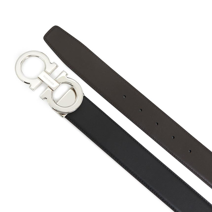 Ferragamo Gancini Men’s Reversible Leather Belt Pre-Cut 67 9710 014 0686671