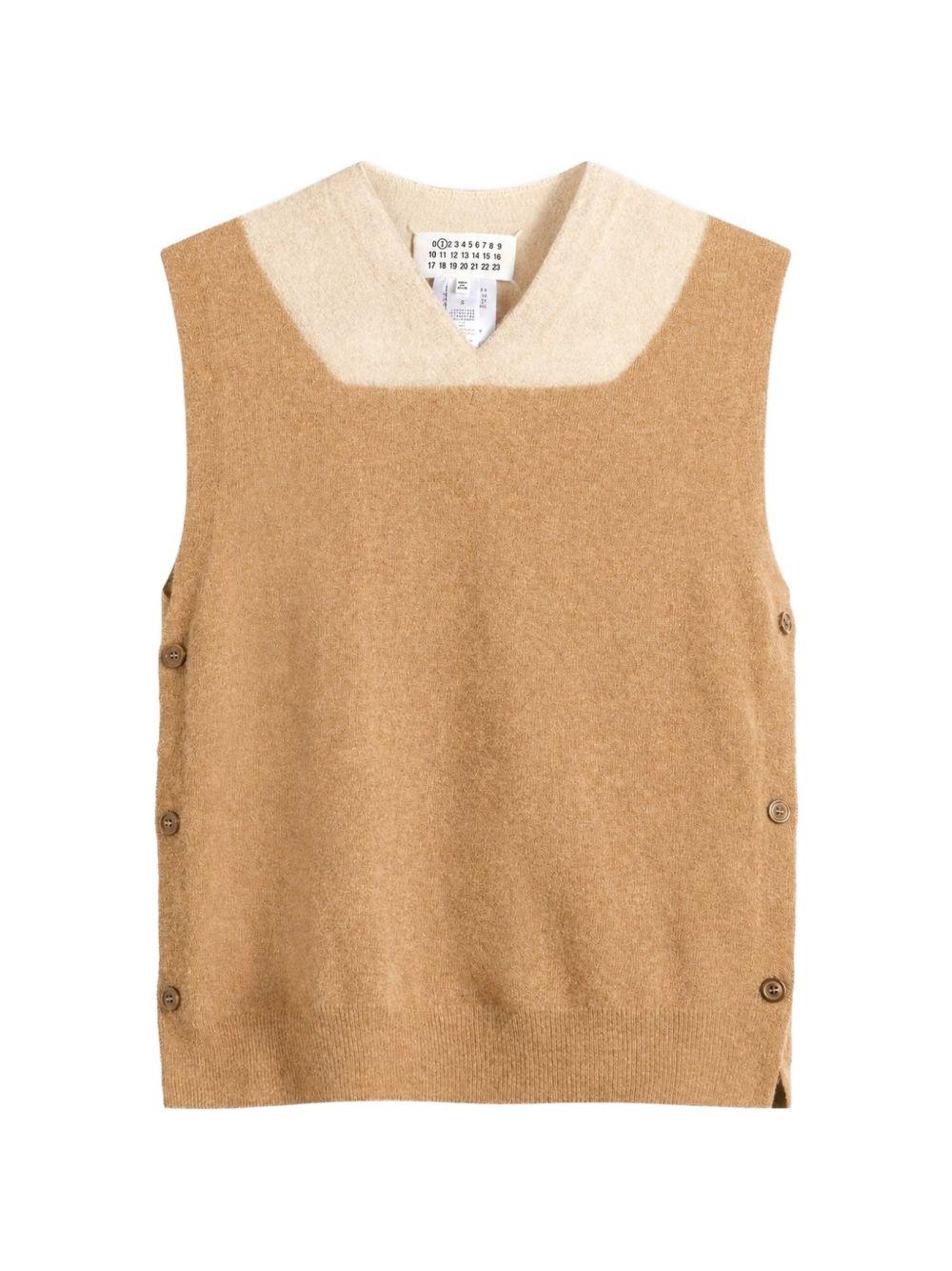 Maison Margiela Cape Sleeveless Shirt FW26 White