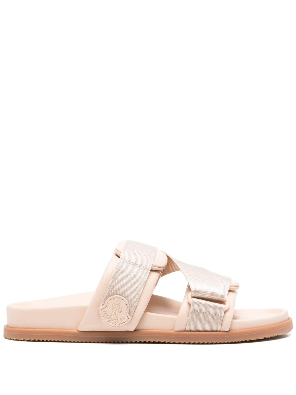Moncler Leather Platform Sandals Black Women’s