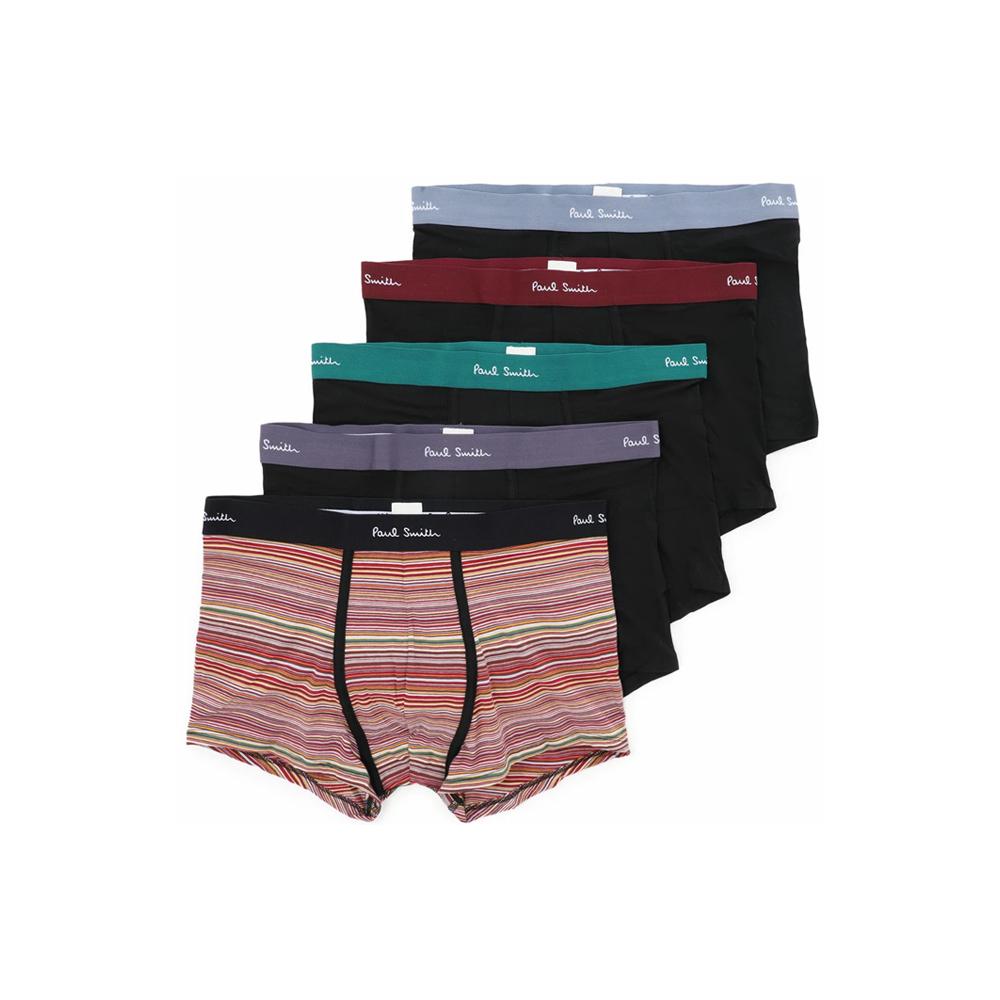 Paul Smith Logo Waistband Trunks 5-Pack Black Men’s Underwear M1A 914 M5PK2 79