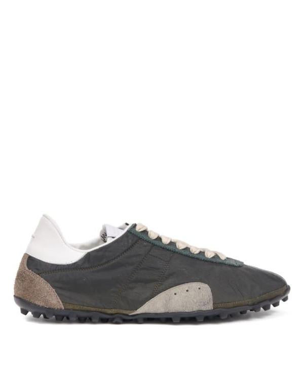 Maison Margiela Sprinter Leather Low-Top Sneakers White/Grey