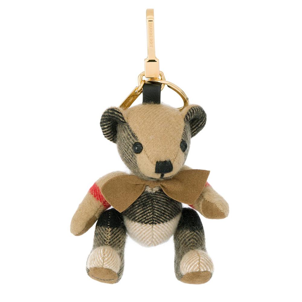 BURBERRY Thomas Cashmere Bear Keyring Accessory