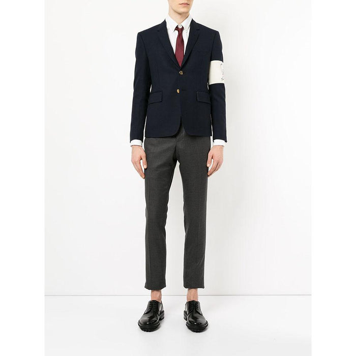 THOM BROWNE Super 120s Twill Low Rise Pants Dark Gray Classic Pants