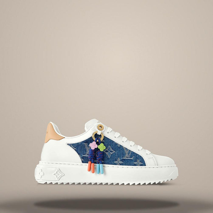 Louis Vuitton Men's Blue Denim Low Top Sneakers 1AJP51