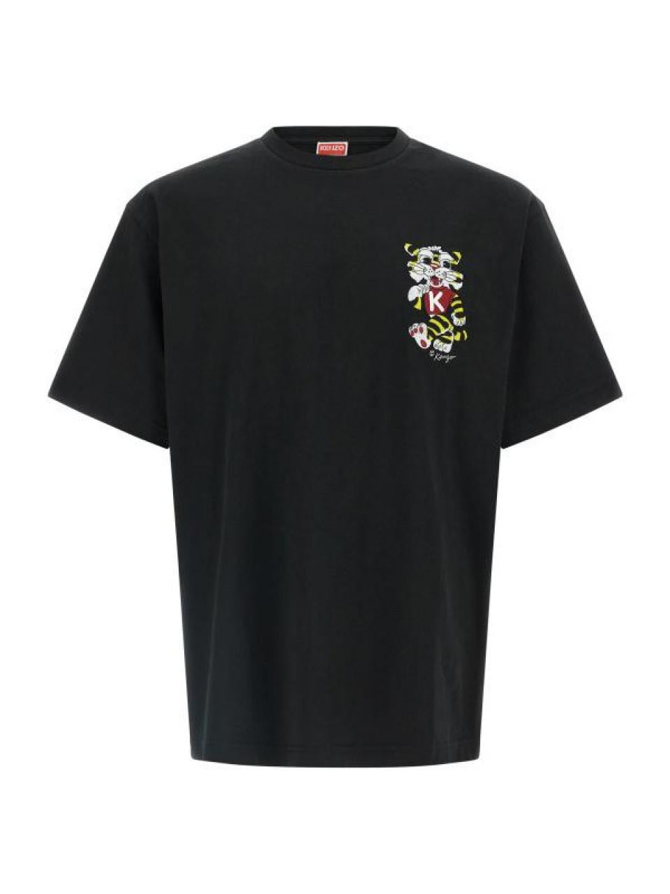 KENZO Wild Tiger Embroidered Oversized Cotton T-Shirt