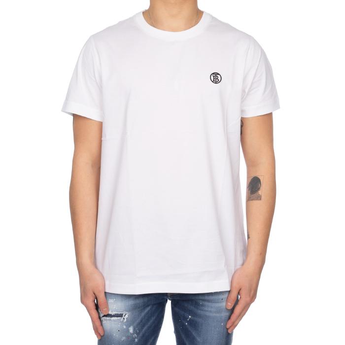 BURBERRY Men’s Monogram Motif Cotton T-Shirt White