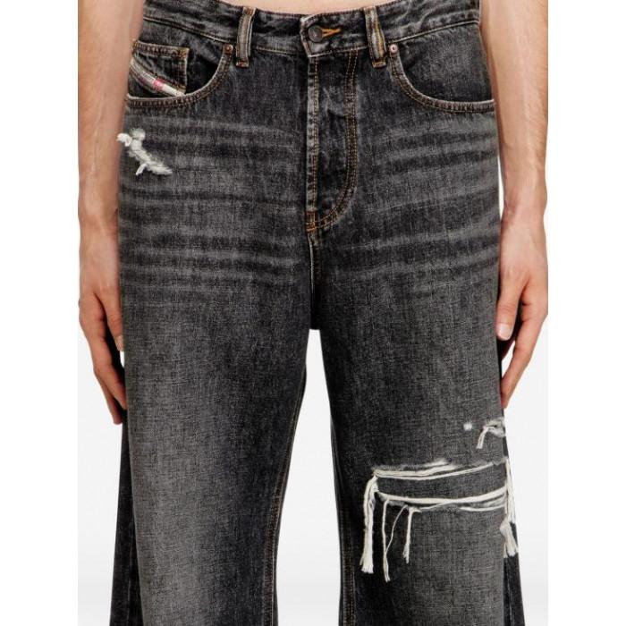 DIESEL Relaxed Fit Blue Denim Jeans for Men