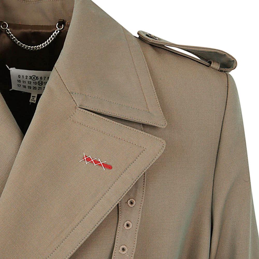 Maison Margiela Stitch Belted Trench Coat for Men SI1AH0002 S54159 154