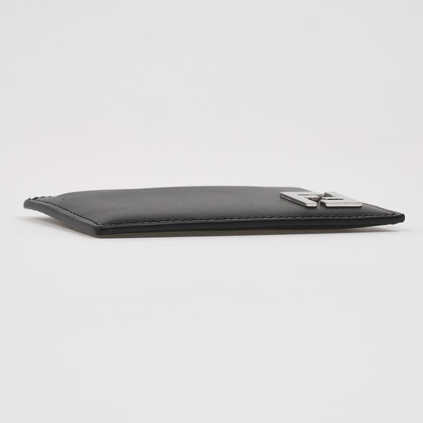FENDI Men’s FF Squared Leather Card Holder Wallet 7M0371 AAIW FOGXN