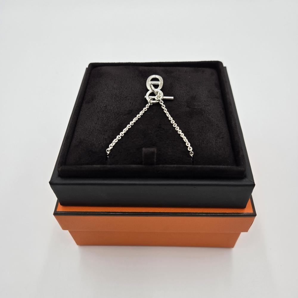 HERMES Chaine d’Ancre Silver Pendant Necklace H104141B00
