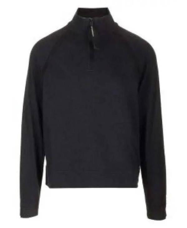 CP Company Light Fleece Polo Sweatshirt Black Men’s