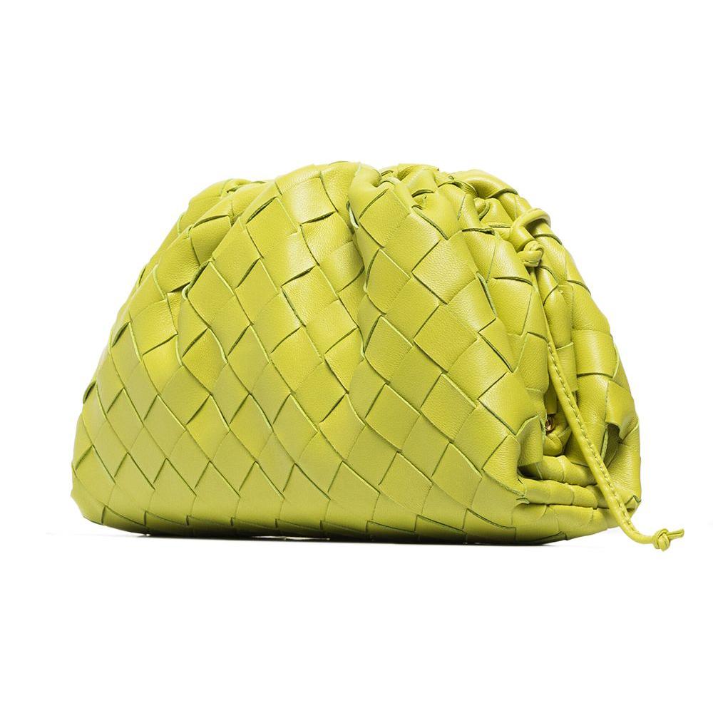 Bottega Veneta Intrecciato Mini Crossbody Bag Green Leather