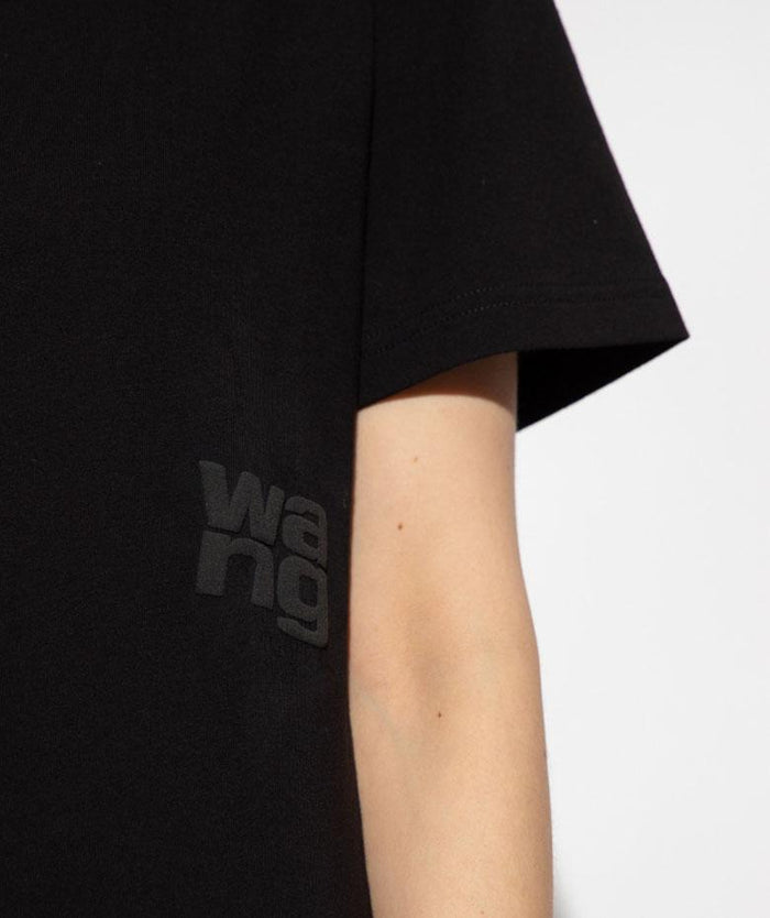 ALEXANDER WANG Puff Logo Short Sleeve T-Shirt 4CC3241520 001