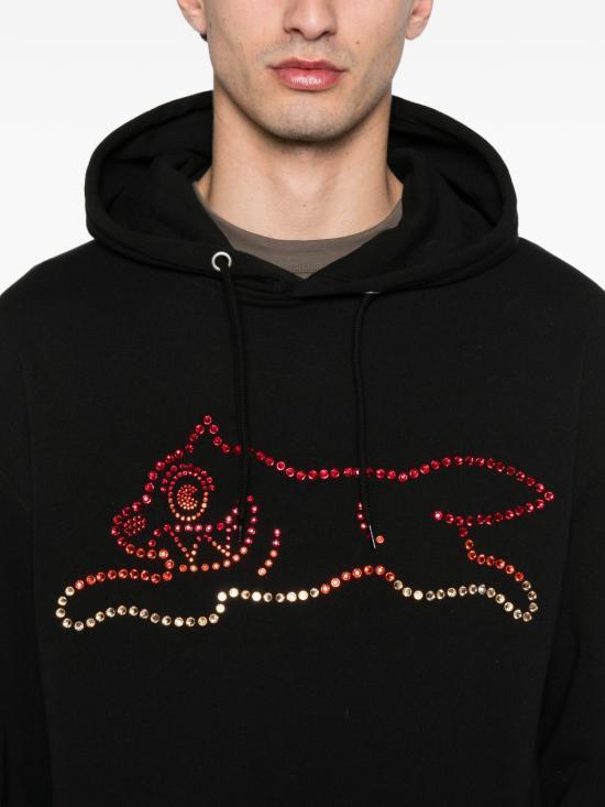 ICECREAM Logo Print Hooded Sweatshirt for Women IC25488 BLACK DOM