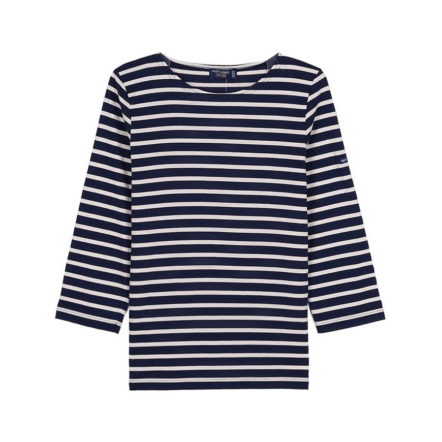 Saint James Women’s Galathee II Striped T-Shirt Marine/Ecru