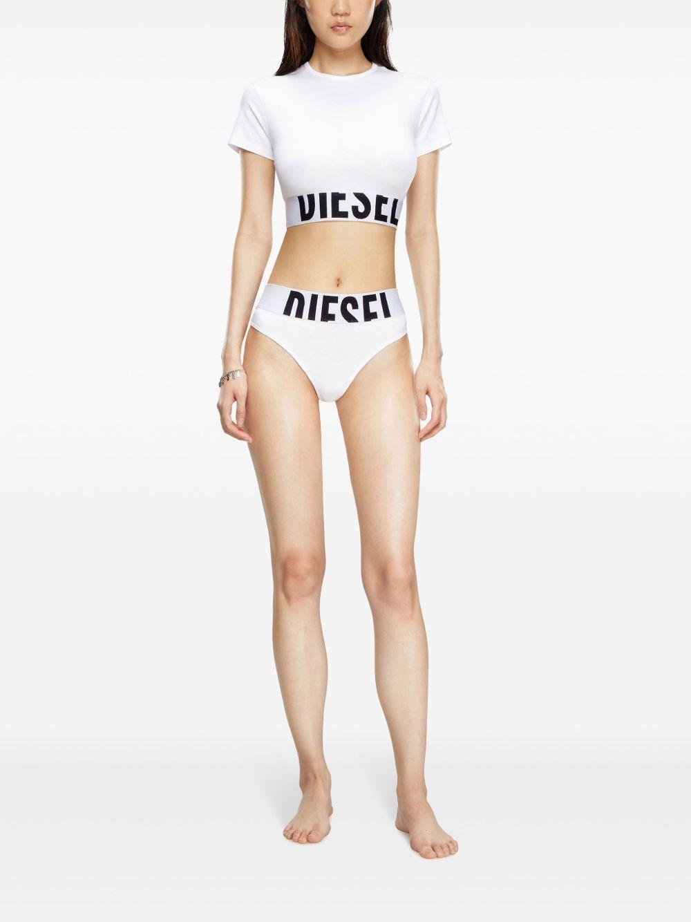 DIESEL White Sports Top T-Shirt for Women