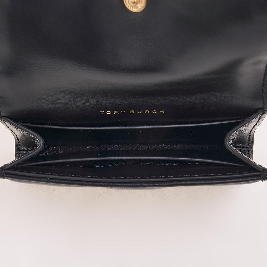 Tory Burch Kira Flap Leather Card Holder Wallet for Women 159794 001